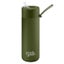 Frank Green Khaki Ceramic Reusable Bottle with Straw Lid 595mL (20oz) Carousel 1