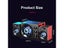 HIFI 3D Stereo Speakers Colorful LED Heavy Light AUX USB Wired Wireless Carousel 3