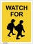 283 EMMJAY - ACM 400x300mm Child safety sign Watch for children Carousel 1