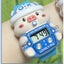 Blue Piggy Children's Watch Colorful Glowing Cute Cartoon Electronic Carousel 3