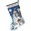 Dimensions Counted Cross Stitch Kit - Snowman & Friends Stocking 16" Long Carousel 1