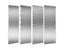 LMETJMA 10 Inch Stainless Steel Metal Cake Scraper Large Double Sided Patterned Carousel 2