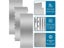 LMETJMA 10 Inch Stainless Steel Metal Cake Scraper Large Double Sided Patterned Carousel 4