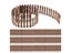 5x90cm Mini Wooden Fence Miniature Fairy Garden Fence DIY Handmade Accessories Carousel 2