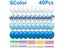 40Pcs/Set 12inch Blue Rose Gold Confetti Latex Balloon For Carousel 3