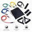 NEW 11Pcs Latex Resistance Bands Training Exercise Elastic Bands Carousel 5