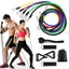 NEW 11Pcs Latex Resistance Bands Training Exercise Elastic Bands Carousel 7