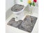 Gray Golden Crackle Marble Shower Curtain Non Slip Bath Mat Set Carousel 4