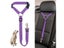 Solid Color Pet Car Seat Belt Nylon Lead Leash Adjustable Harness Collar Carousel 2