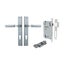Iver Brunswick Door Lever on Rectangular Backplate Entrance Kit Key/Thumb Carousel 1