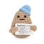 Mini Funny Positive Potato,3 Inch Knitted Crochet Doll,Ideal for Cheer Up Carousel 1