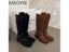 Knee High Boots Women Fashion Slip On Ladies Low Heel Knight Boots New Autumn Carousel 6