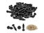 50/100pcs 5-18mm Black Plastic Safety Eyes Eyeball Doll Accessories For Toys Carousel 3