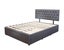 Sleepcenter Adjustable Button Headboard with 3 Drawers Bed Frame -Queen-Charcoal Carousel 3
