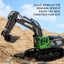 HUINA 1558 1/18 RC Excavator Digger RTR (GREEN) Carousel 3