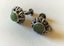 STERLING SILVER, MARCASITE & JADE VINTAGE EARRINGS Carousel 4