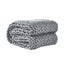 Dreamz Knitted Weighted Blanket Chunky Bulky Knit Throw Blanket 3KG Grey Carousel 1