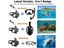 Diving Masks Foldable Anti-Fog Snorkel Mask Set With Full Dry Top System For Carousel 4
