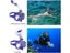 Diving Masks Foldable Anti-Fog Snorkel Mask Set With Full Dry Top System For Carousel 8