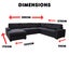 BRONSON 6 SEATER MODULAR LOUNGE SUITE | WITH SOFA BED Carousel 5