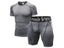 Men Compression Tracksuit Gym Clothes Black Leggings T-Shirt Shorts Carousel 4