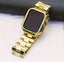 Classic Stainless Steel Apple Watch Band with case- GOLD Carousel 1