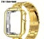 Classic Stainless Steel Apple Watch Band with case- GOLD Carousel 3