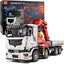 Red & White Pneumatic Crane Truck - 8239 piece - MouldKing: Technical - RC Model Carousel 15