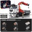 Red & White Pneumatic Crane Truck - 8239 piece - MouldKing: Technical - RC Model Carousel 16