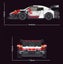 Porsche 911 - White Race Car- 349p - MouldKing Carousel 11