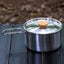 Cookware Set - Stainless Steel Mess Kit (Pot, Pan, Kettle) in a mesh carry bag. Carousel 11