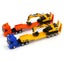 Die-cast Flatbed Truck with Digger (ORANGE), 1:50, Metal, Huina 1729 Carousel 9