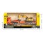 Die-cast Flatbed Truck with Digger (ORANGE), 1:50, Metal, Huina 1729 Carousel 3