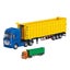 Die-cast Dump Trailer Truck (BLUE & YELLOW), 1:50, Metal, Huina 1731 Carousel 3