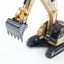 Die-cast Excavator Model Scale, 1:60, Huina 1810 YELLOW Carousel 14
