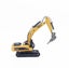 Die-cast Demolition machine Rock Breaker, Scale, 1:50, Metal, Huina 1711 Carousel 6