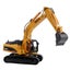 Die-cast Excavator Model Scale, 1:40, Huina 1910 YELLOW Carousel 7