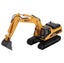 Die-cast Excavator Model Scale, 1:40, Huina 1910 YELLOW Carousel 9