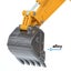 Die-cast Excavator Model Scale, 1:50, Huina 1710 YELLOW Carousel 12