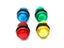 28mm 24mm 5V LED Illuminated Clear Round Arcade Switch 4PIN Microswitch For DIY Carousel 4