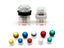 28mm 24mm 5V LED Illuminated Clear Round Arcade Switch 4PIN Microswitch For DIY Carousel 6