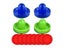 96mm ABS Air Table Hockey Disc Puck Pusher Tool 4sets Pack Carousel 6