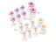 8Pcs Cute Soft Silicone Toe Separators Nail Polish Application Set Easy Toe Carousel 8
