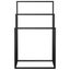 Freestanding Towel Rack Black 48x24x79 Cm Iron Tatbkb Carousel 3