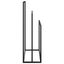 Freestanding Towel Rack Black 48x24x79 Cm Iron Tatbkb Carousel 4