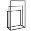 Freestanding Towel Rack Black 48x24x79 Cm Iron Tatbkb Carousel 5