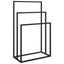 Freestanding Towel Rack Black 48x24x79 Cm Iron Tatbkb Carousel 7