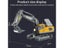 2.4G Remote Control Excavator Car 1:20 2.4GHz RC Engineering Vehicle Crawler Carousel 6