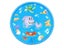 170/150/100cm Kids Inflatable Water Spray Pad Round Water Splash Play Pool Carousel 7