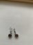 Michael Hill White gold Black diamond dangling earrings Carousel 3
